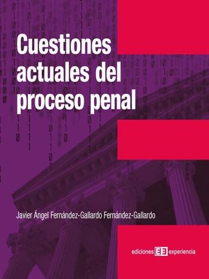 cover image of Cuestiones actuales del proceso penal